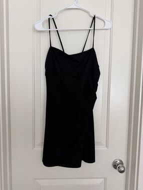 Zara Black Spaghetti-Strap Mini Dress